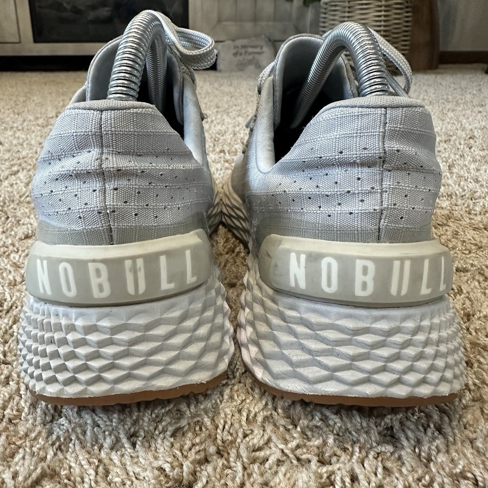 NoBull Gray Gum Ripstop Runners Sneakers Shoes Womens Size 8.5 Trainers - Picture 7 of 9
